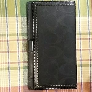 Coach checkbook cover